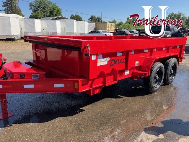 2025 Delco 7'x14' Bumper Pull 16k 8 LUG RED 17.5 H RATED TIRES