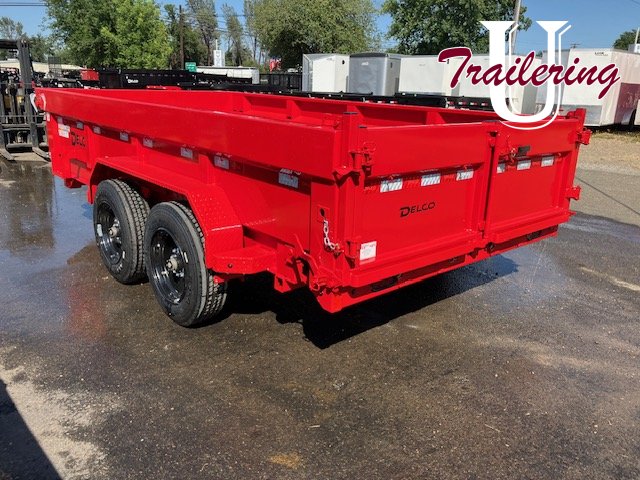 2025 Delco 7'x14' Bumper Pull 16k 8 LUG RED 17.5 H RATED TIRES