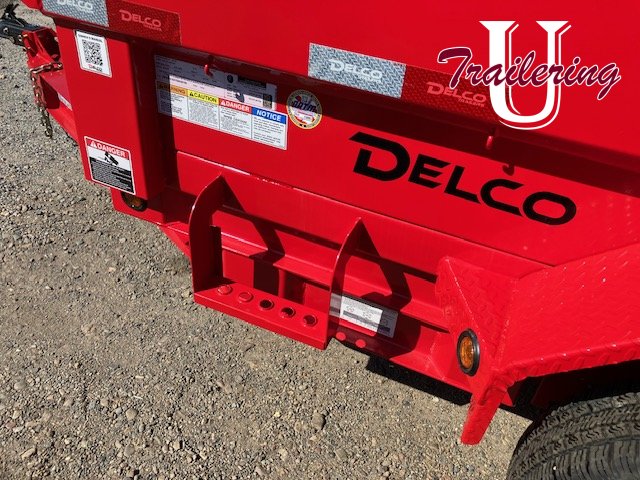 2025 Delco 7'x14' Bumper Pull 16k 8 LUG RED 17.5 H RATED TIRES