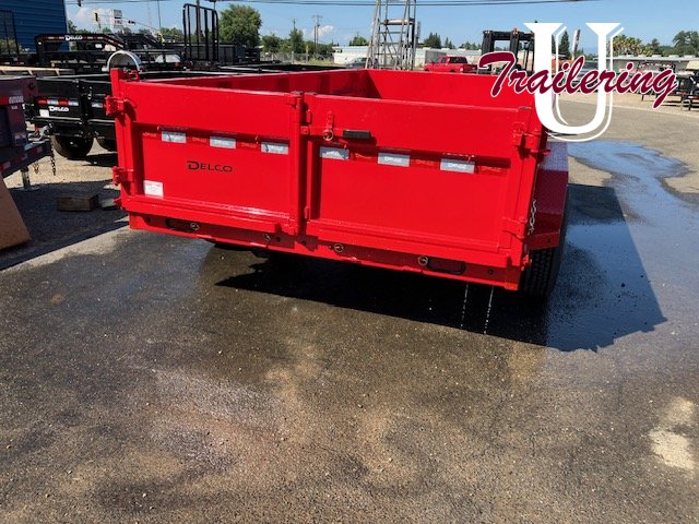 2025 Delco 7'x14' Bumper Pull 16k 8 LUG RED 17.5 H RATED TIRES