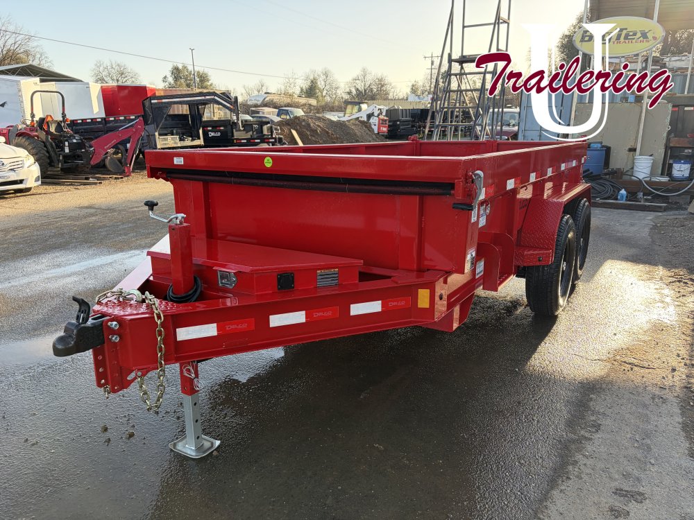2026 Delco 6'x12' Red Bumper Pull 12k