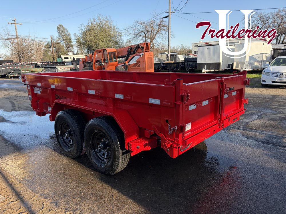 2026 Delco 6'x12' Red Bumper Pull 12k