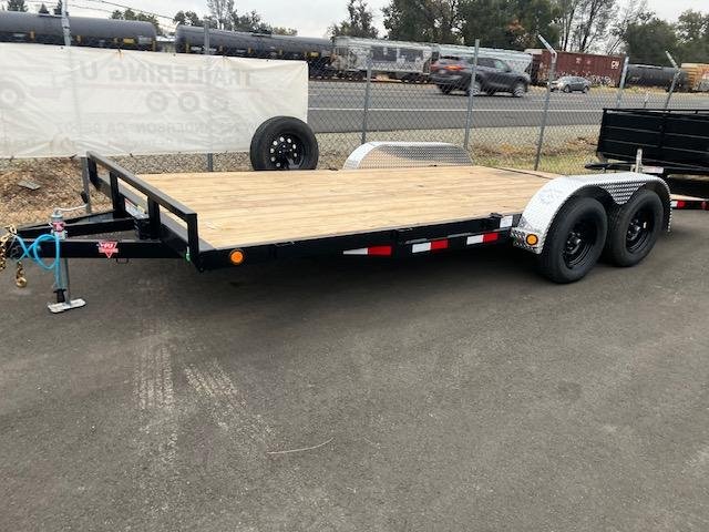 2022 PJ Trailers 2022 titled but not used by customer. 18' 7k with a 4' dovetail, low clearance car hauler Car Hauler