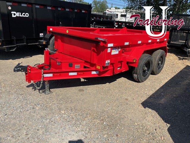 2025 Delco 5'x10' Bumper Pull 12k RED