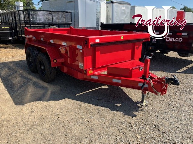 2025 Delco 5'x10' Bumper Pull 12k RED