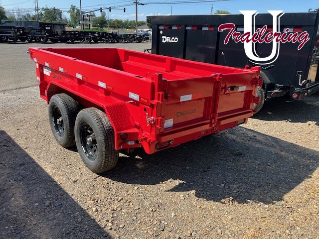 2025 Delco 5'x10' Bumper Pull 12k RED