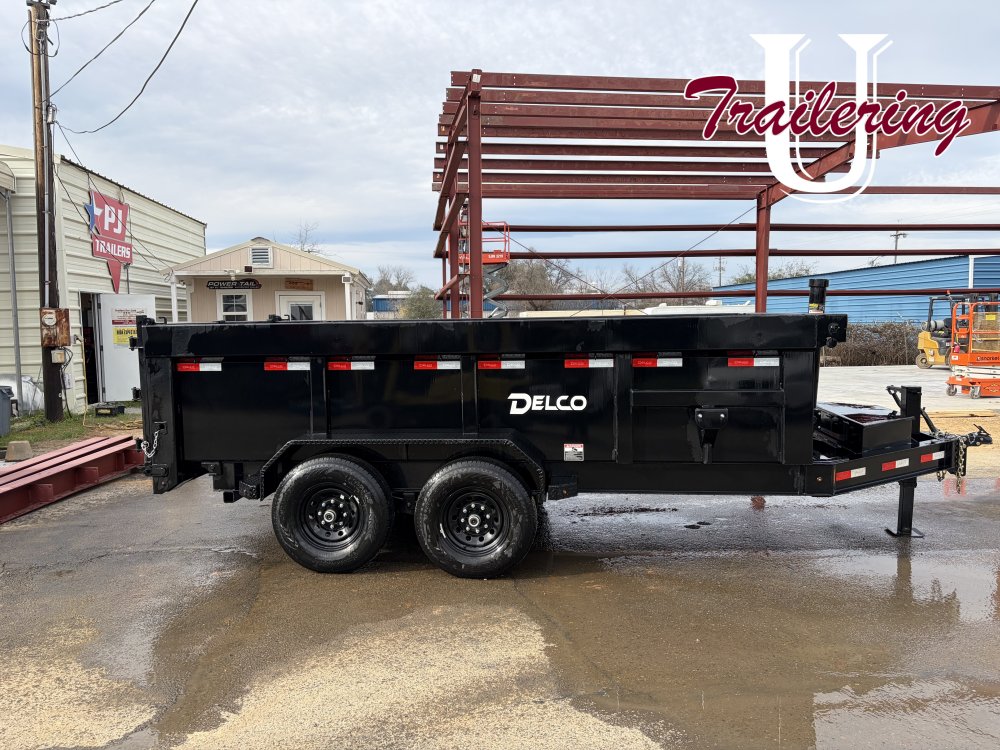 2026 Delco 7'x14' Telescoping Bumper Pull 8 LUG 3' WALLS