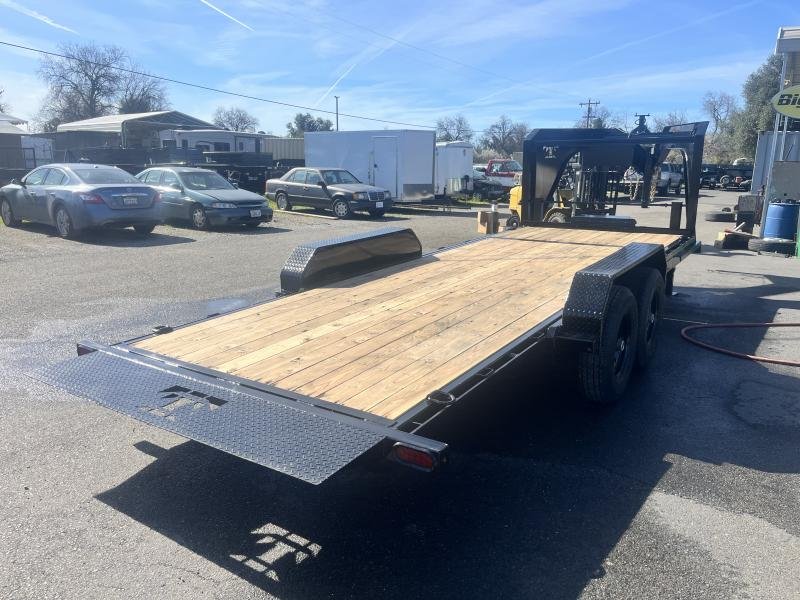 2024 Teton Trailer 20' Tilt Deck gooseneck Equipment Trailer 8 LUG