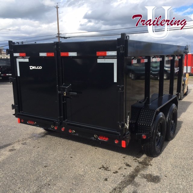 2026 Delco 7'x14' Bumper Pull 8 LUG 4' WALLS