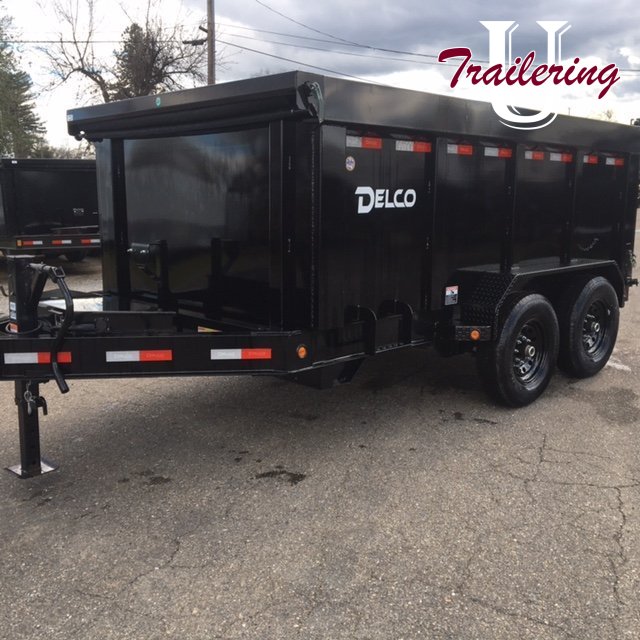2026 Delco 7'x14' Bumper Pull 8 LUG 4' WALLS