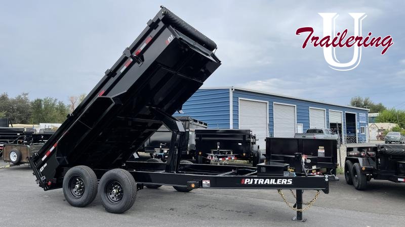 2026 PJ 7'x14' Full Low-Pro 14k Hydraulic jack, 14 ply tires