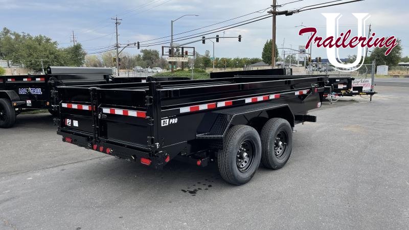 2026 PJ 7'x14' Full Low-Pro 14k Hydraulic jack, 14 ply tires