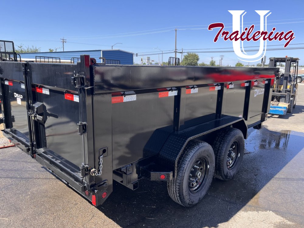 2026 Delco 7'x16' Bumper Pull with 3' Walls 14k 8 lug