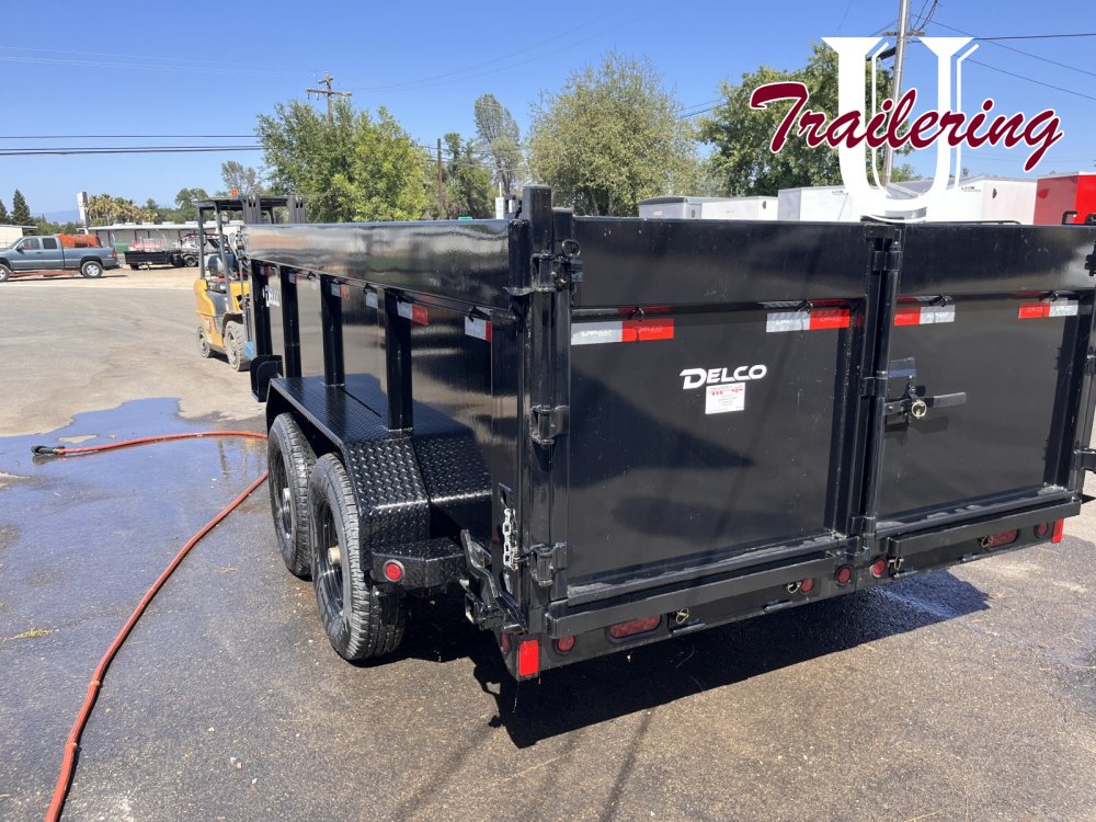 2026 Delco 7'x16' Bumper Pull with 3' Walls 14k 8 lug