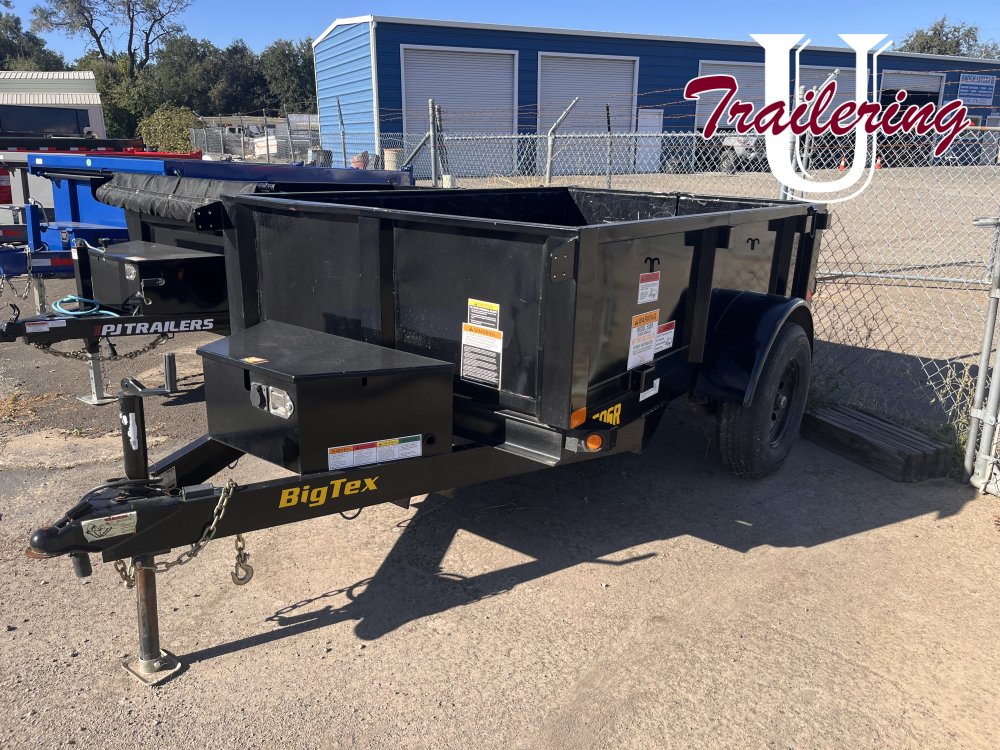 2021 Big Tex 5x8 dump trailer, Used