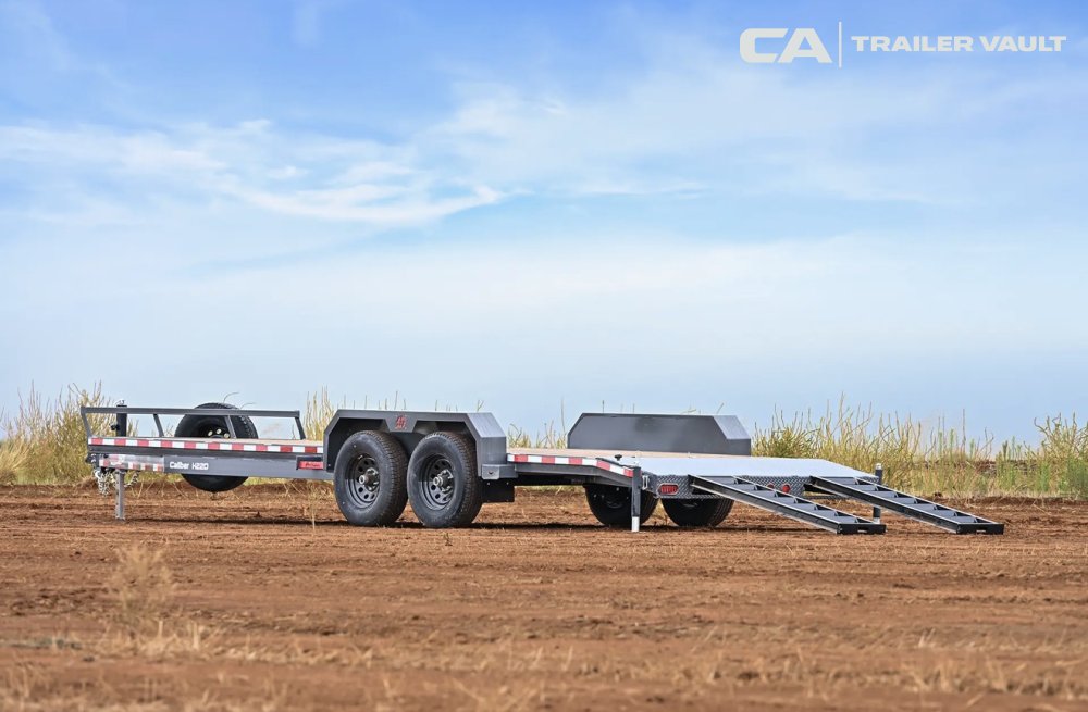 7'x18' Silver Armor Flatbed Car Hauler