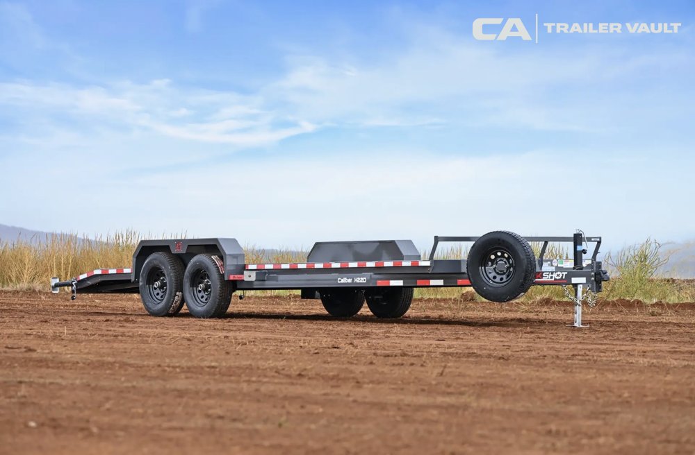 7'x18' Silver Armor Flatbed Car Hauler