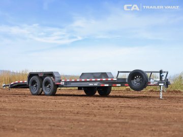 7'x18' Silver Armor Flatbed Car Hauler