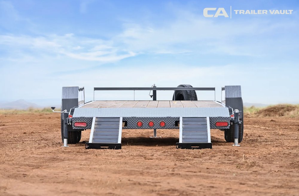 7'x18' Silver Armor Flatbed Car Hauler