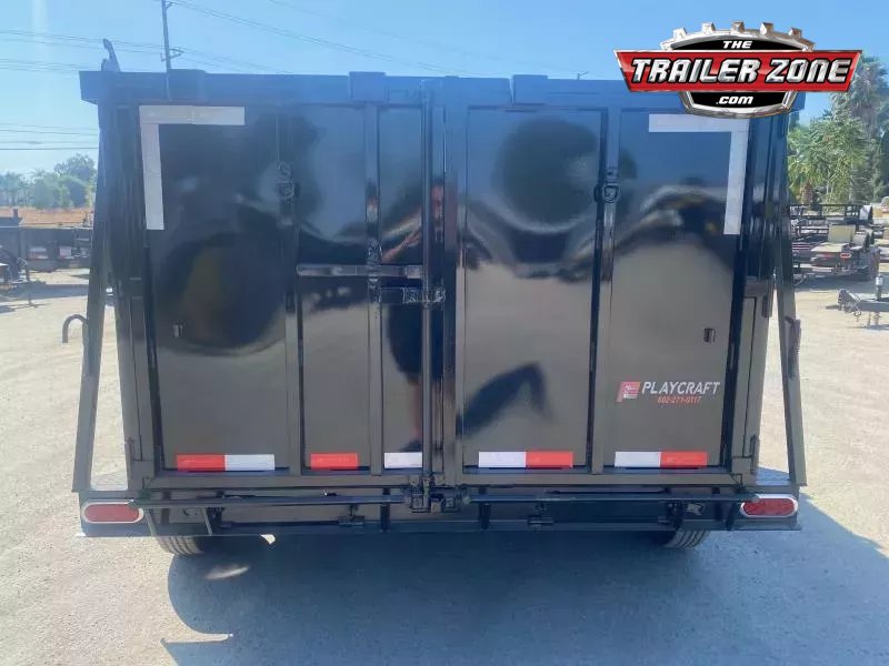 2026 PLAYCRAFT 6' x 12' Dump Trailer 4ft Sides