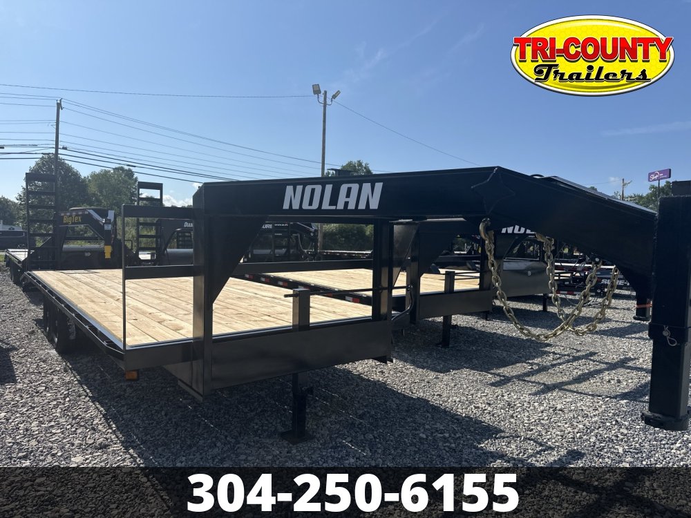 2025 Nolan Manufacturing 102X24 14K Gooseneck Deckover W/Ramps