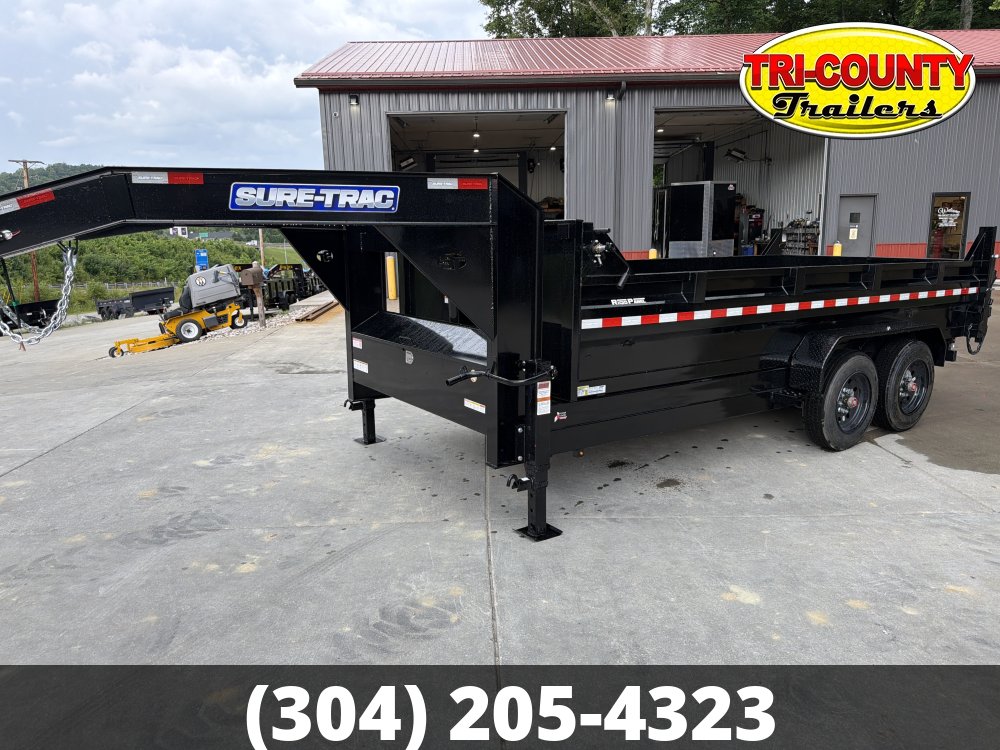 7'x16' Sure-Trac Gooseneck Dump