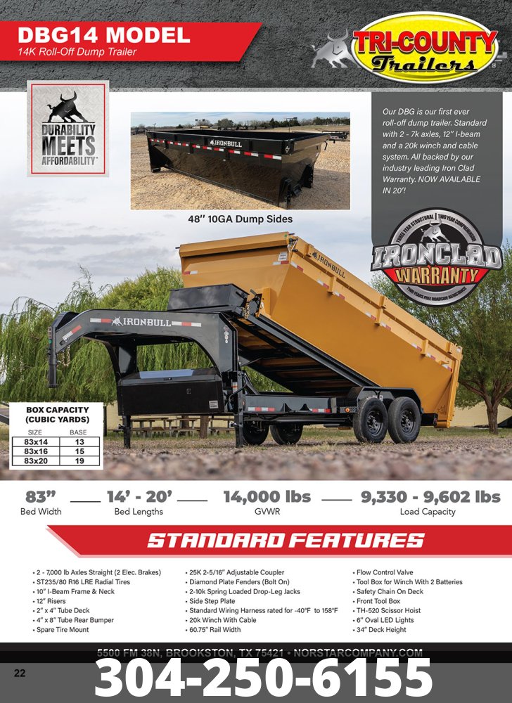 7'x16' Iron Bull Dump