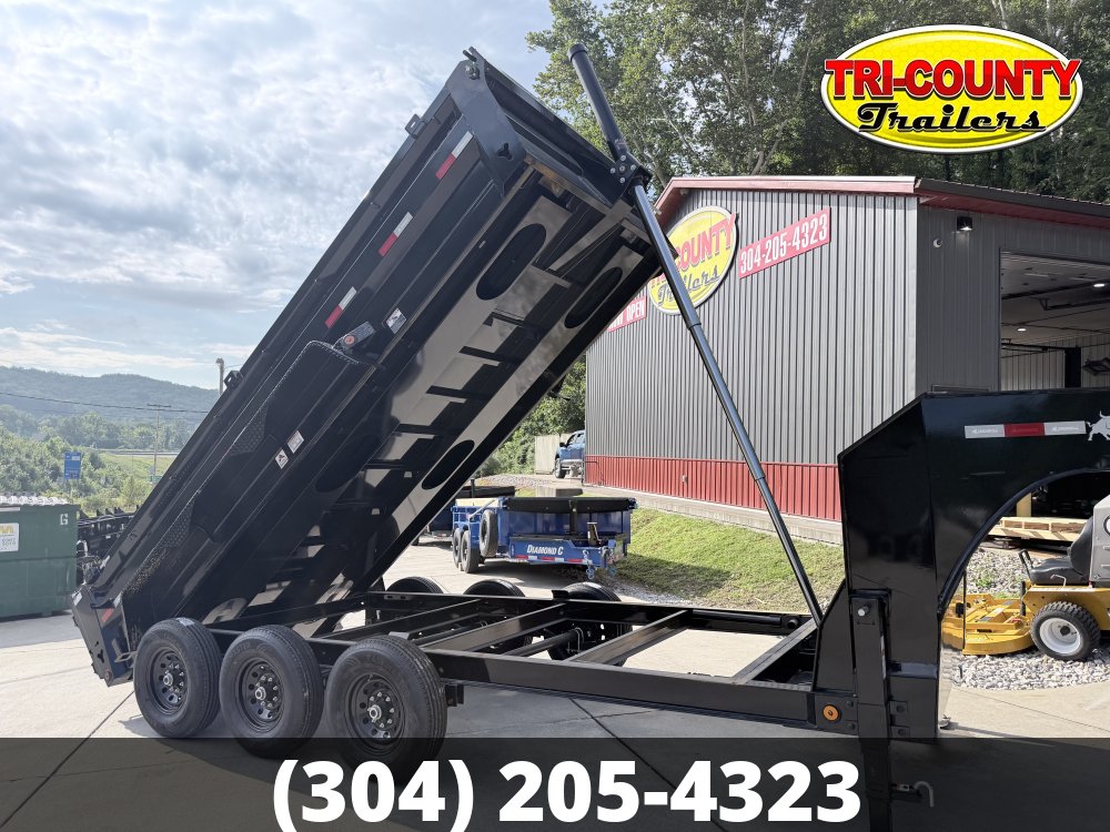 7'x16' Iron Bull Gooseneck Dump