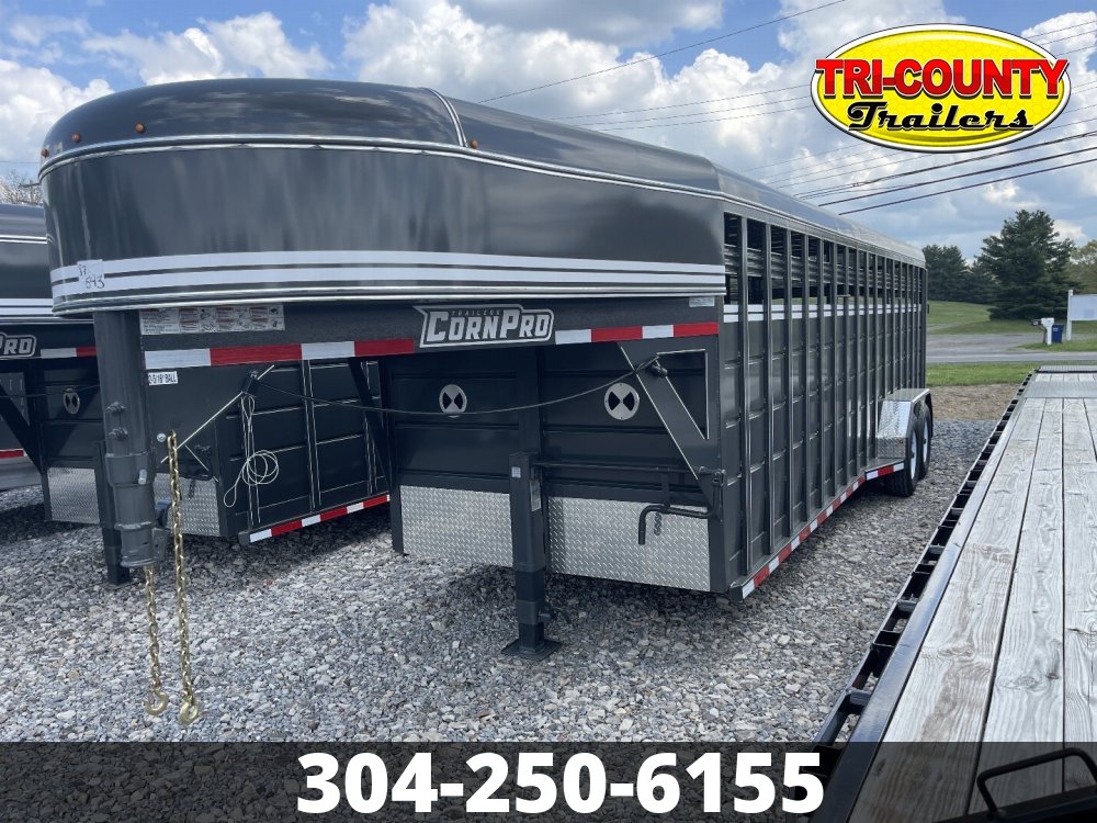 2025 Corn-Pro 6.5X24 14K Gooseneck Stock Trailer