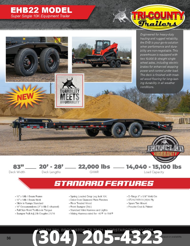 2026 Iron Bull Trailers EHB22