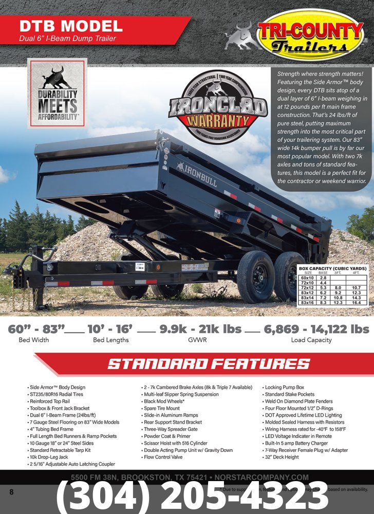 7'x14' Iron Bull Dump
