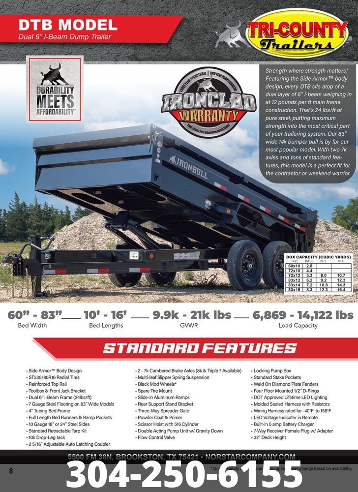 7'x14' Iron Bull Dump