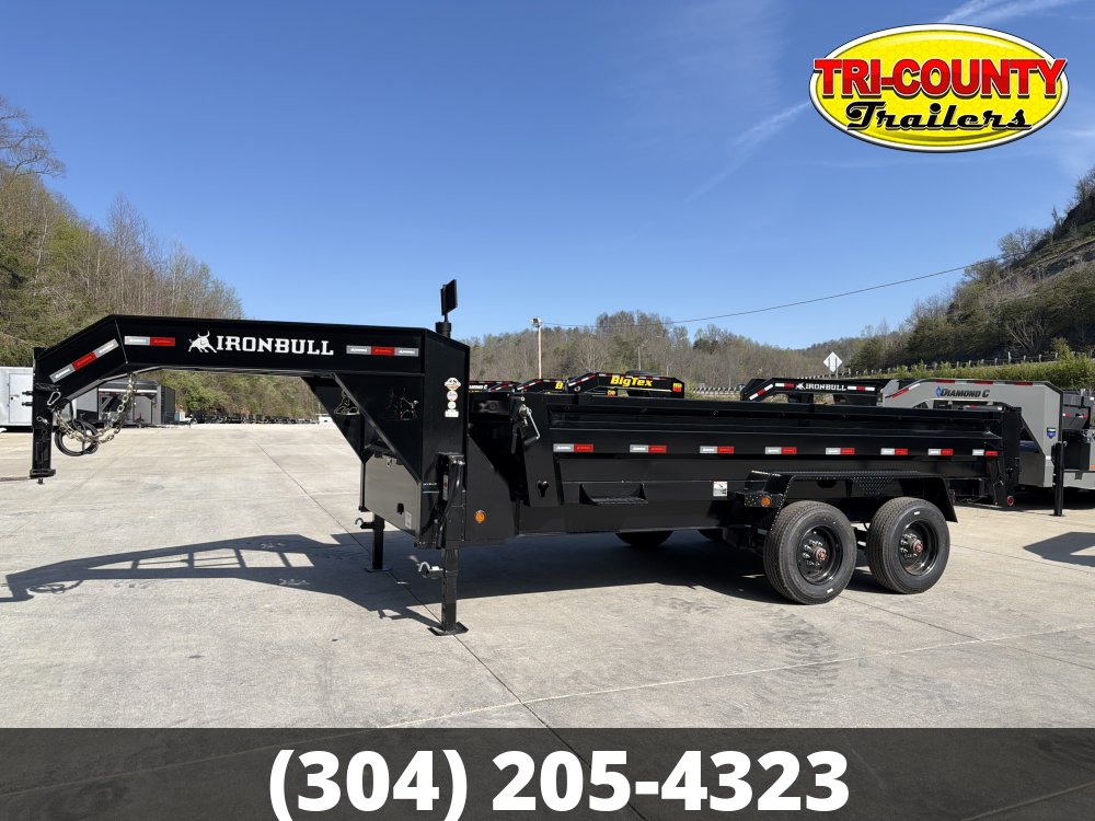 7'x16' Iron Bull Gooseneck Dump