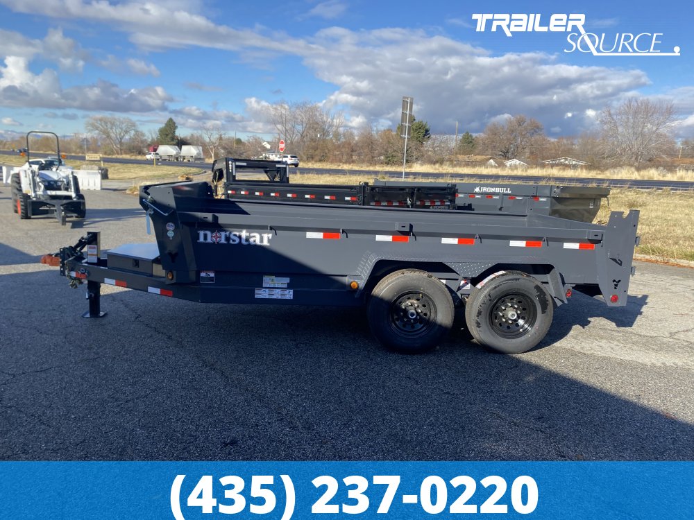 7x14 Norstar Iron Bull DCB 20" Sides 14K Dump Trailer