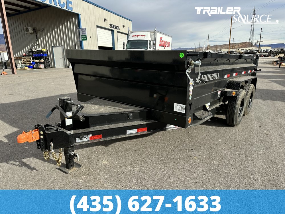 7x14 Iron Bull DTB 24" Sides 14K Dump Trailer