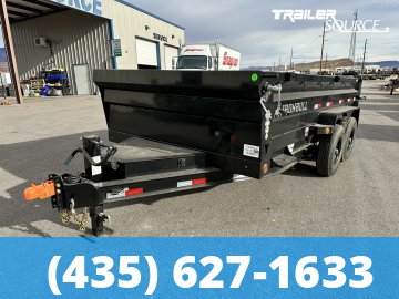 7x14 Iron Bull DTB 24" Sides 14K Dump Trailer