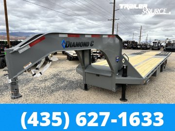 8.5x32 Diamond C FMAX HDT Gooseneck Hydraulic Dovetail 32' 25.9K Hydraulic Dovetail Gooseneck