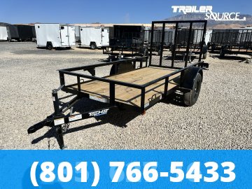 5x10 Top Hat Single Axle Utility