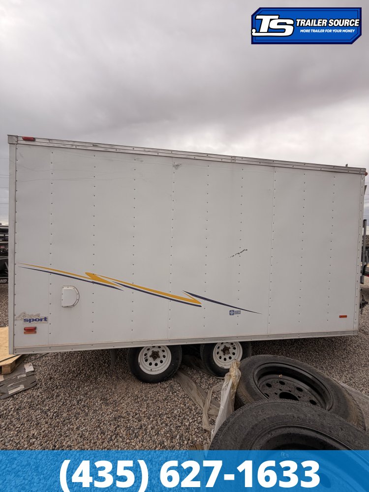 8.5x18 Pace American Cargo Sport Snowmobile Trailer - 6'6" Interior - 7K GVWR Ramp Door, Side Door