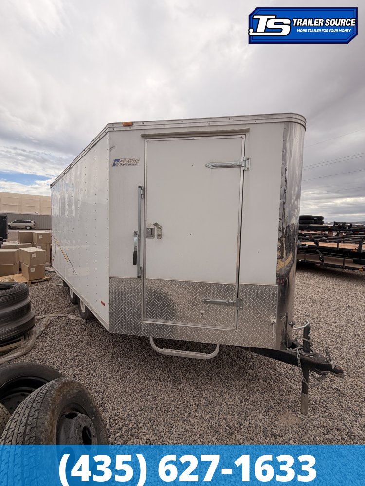 8.5x18 Pace American Cargo Sport Snowmobile Trailer - 6'6" Interior - 7K GVWR Ramp Door, Side Door