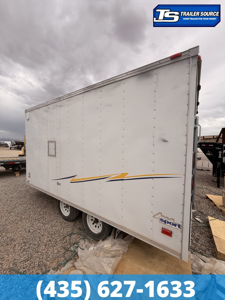 8.5x18 Pace American Cargo Sport Snowmobile Trailer - 6'6" Interior - 7K GVWR Ramp Door, Side Door