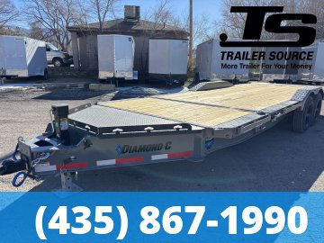 8.5x22 Diamond C HXD 208 Tilt Trailer - 18K GVWR