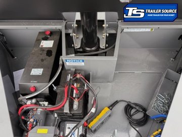 7x16 Diamond C LPT 207 Dump Trailer - 32" Sides - 15.5K GVWR - 14 Ply Tires, Board Brackets, Hydraulic Jack(s), Long Arm Tarp