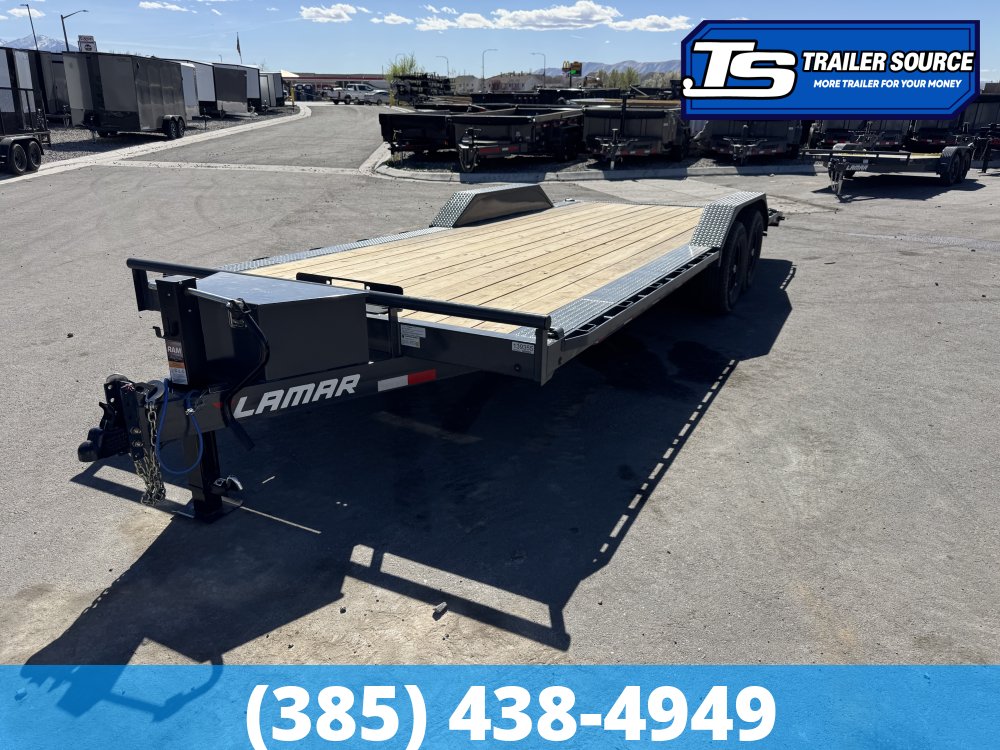 8.5x22 Lamar H6 Equipment Trailer - 14K GVWR - Tongue Box, Winch Plate