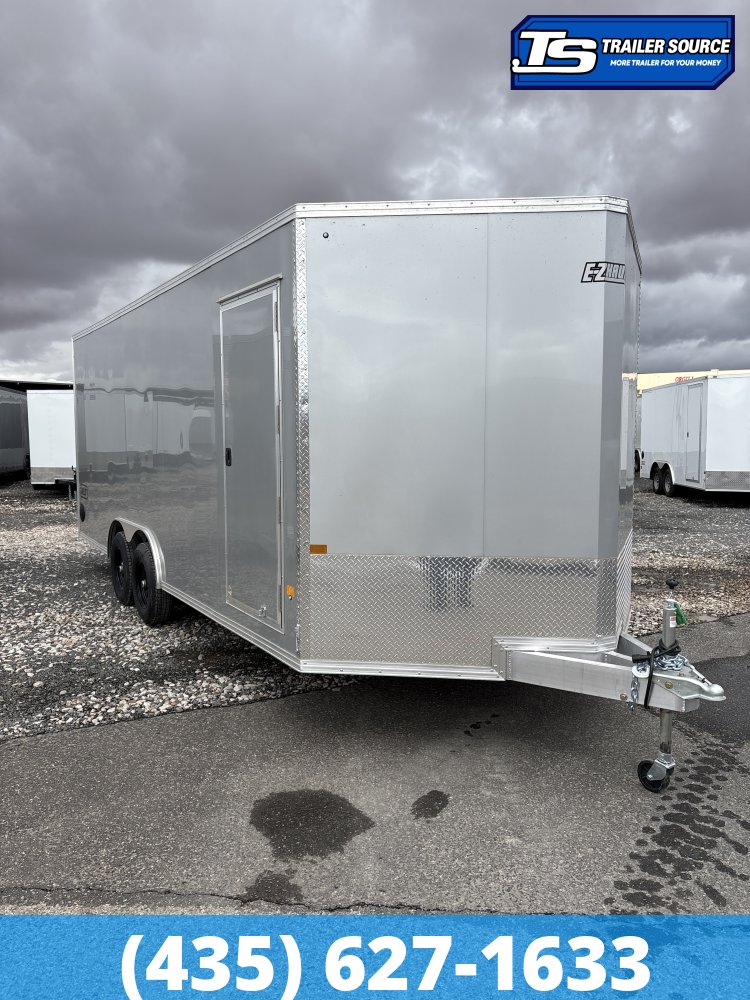 8.5x20 Alcom Aluminum EZ Hauler XLT Auto Trailer - 7'0" Interior - 10K GVWR -