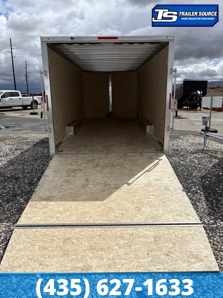 8.5x20 Alcom Aluminum EZ Hauler XLT Auto Trailer - 7'0" Interior - 10K GVWR -