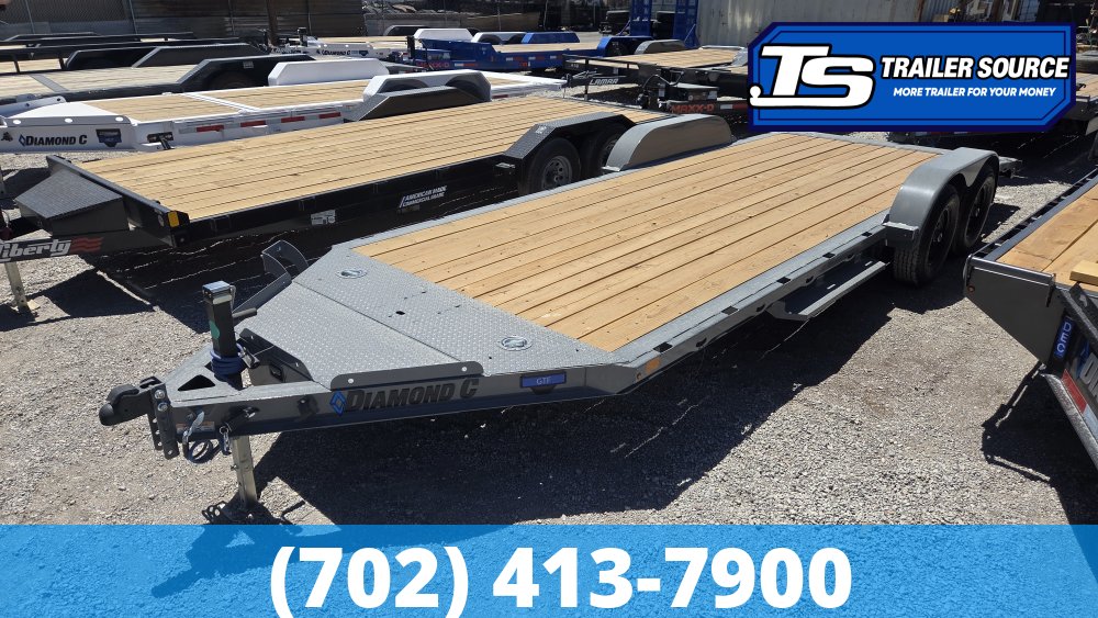 7x20 Diamond C GTF 206 Flatbed Car Hauler