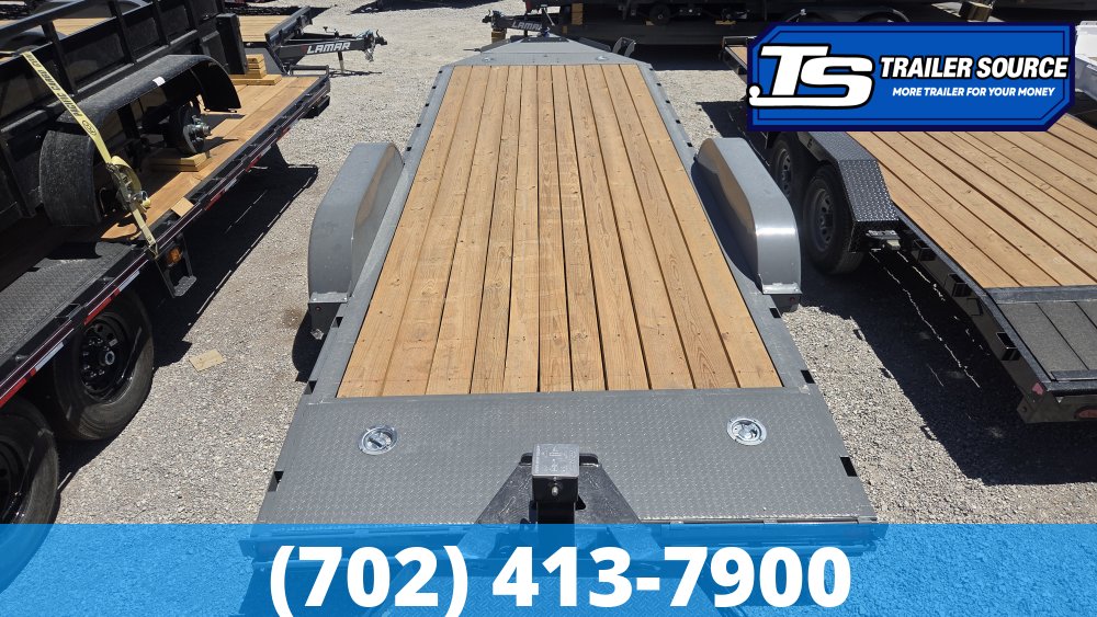 7x20 Diamond C GTF 206 Flatbed Car Hauler Trailer - 10K GVWR -