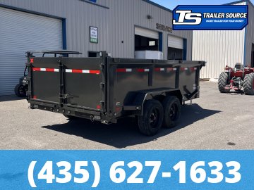 7x14 Maxx-D DTX Dump Trailer - 36" Sides - 17.5K GVWR - 7 Gauge Floor, Hydraulic Jack(s)