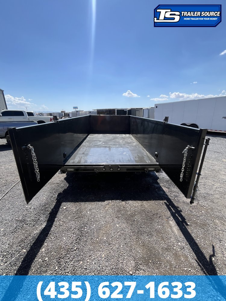 7x14 Maxx-D DTX Dump Trailer - 36" Sides - 17.5K GVWR - 7 Gauge Floor, Hydraulic Jack(s)